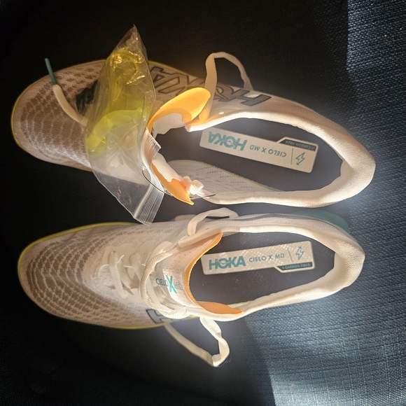 Hoka White and Teal Athletic Shoes - Picture 8 of 12